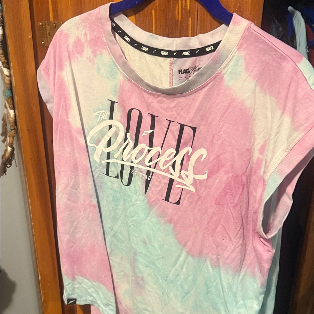 Flag Nor Fail Tie-Dye Graphic Tee